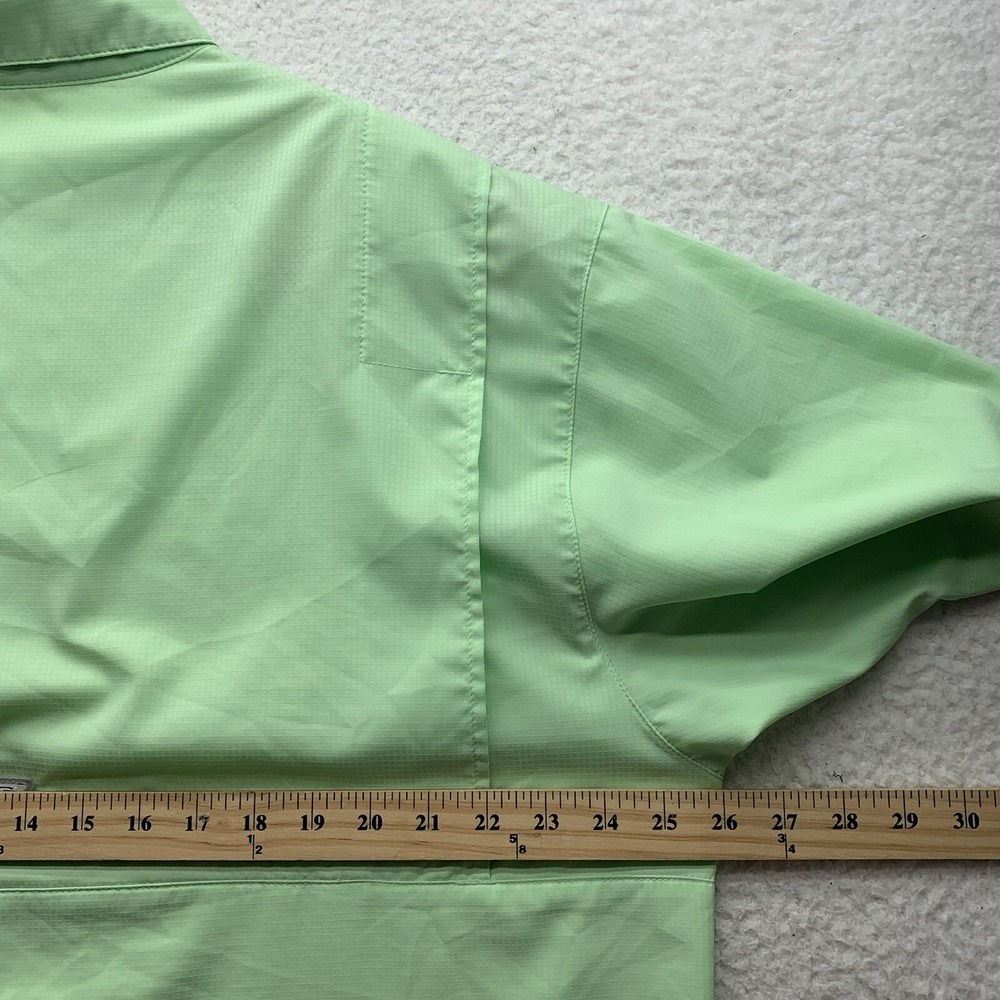 Columbia PFG Tamiami Shirt Mens XL Mint Green Fishing Outdoors Vented FM7266 Dad - Picture 7 of 10